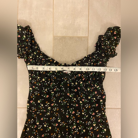 With Jean Isabelle Mini Dress Floral Black Size Small - Picture 6 of 7